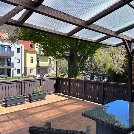 Schoene Altbauwohnung Mit Grosser Sonnenterrasse Rudolstadt Esterno foto